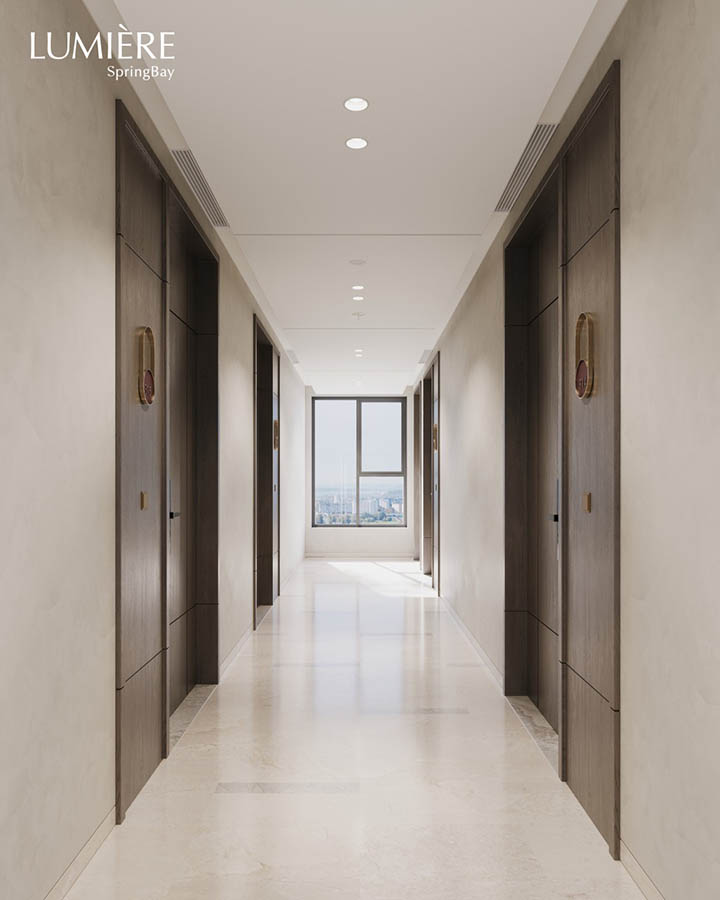 View hồ giữa các tòa